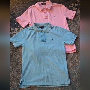 Polo Ralph Lauren Kids' Light Blue and Soft Pink Polos Size M (10/12)Boys